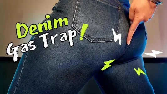Faceless Jeggings Gas Trap: Big Butt Compression Release & Denim Waistband Struggle