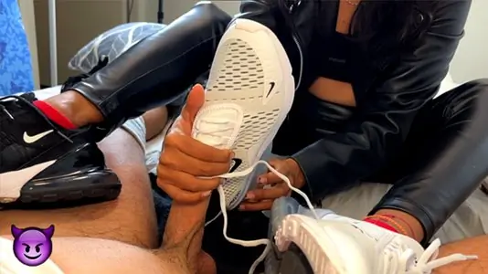 He fills my New Sneakers with CUM
