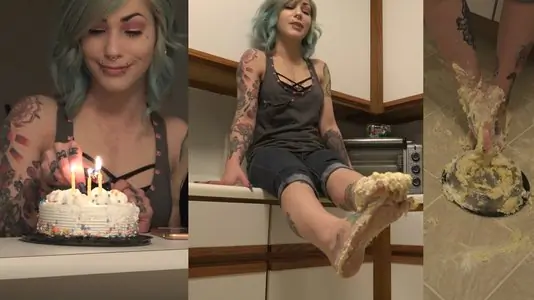 Birthday Bitch Cake Mess