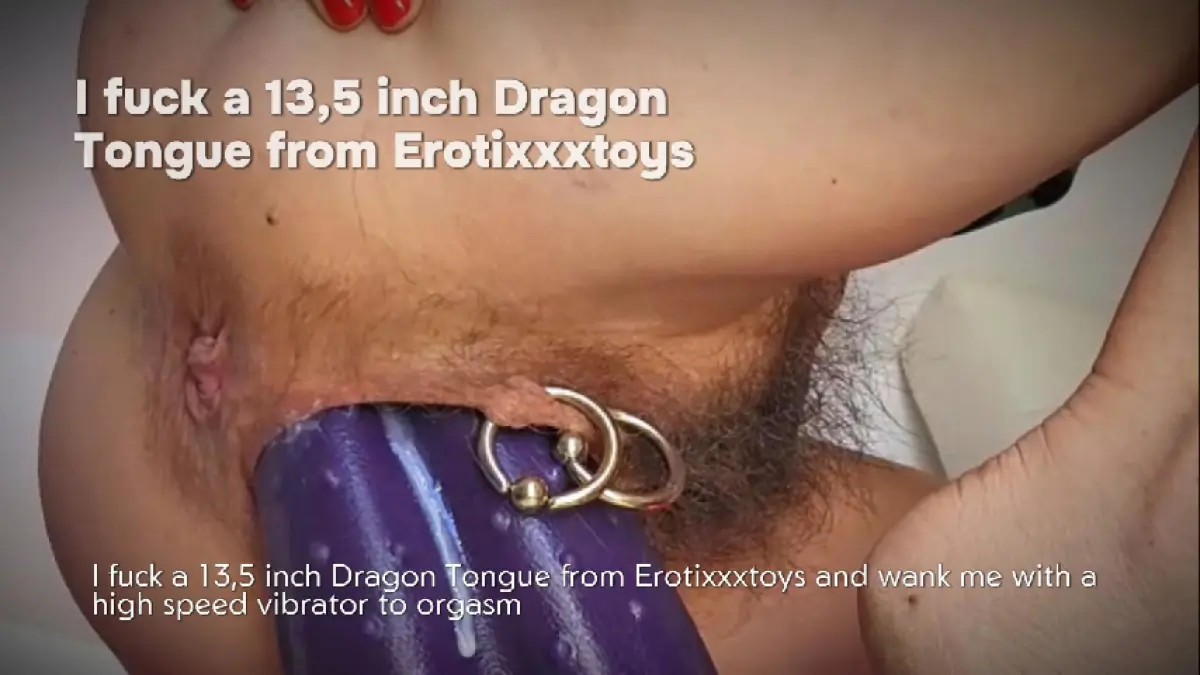 I fuck a Dragon Tongue in XL from Erotixxxtoys
