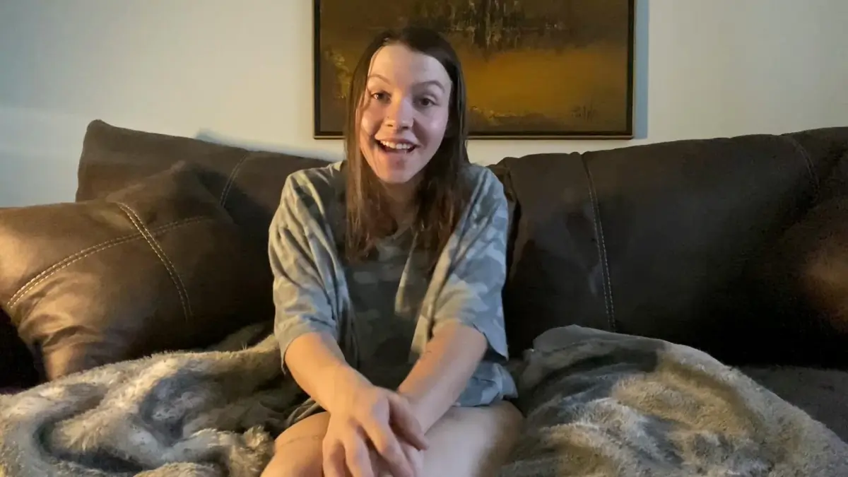 Solo Masturbation on couch