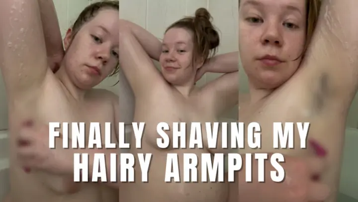 FINALLY SHAVING MY HAIRY ARMPITS FAT BBW NAKED NO MAKEUP