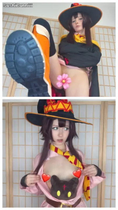 KonoSuba Megumin Schoolgirl Cosplay Photoset