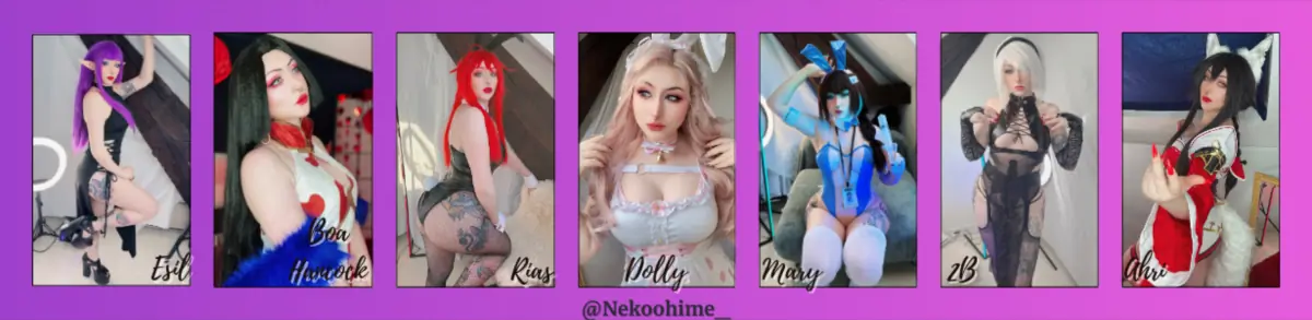 Nekoohime_ 🍥 Lewd Cosplayer header