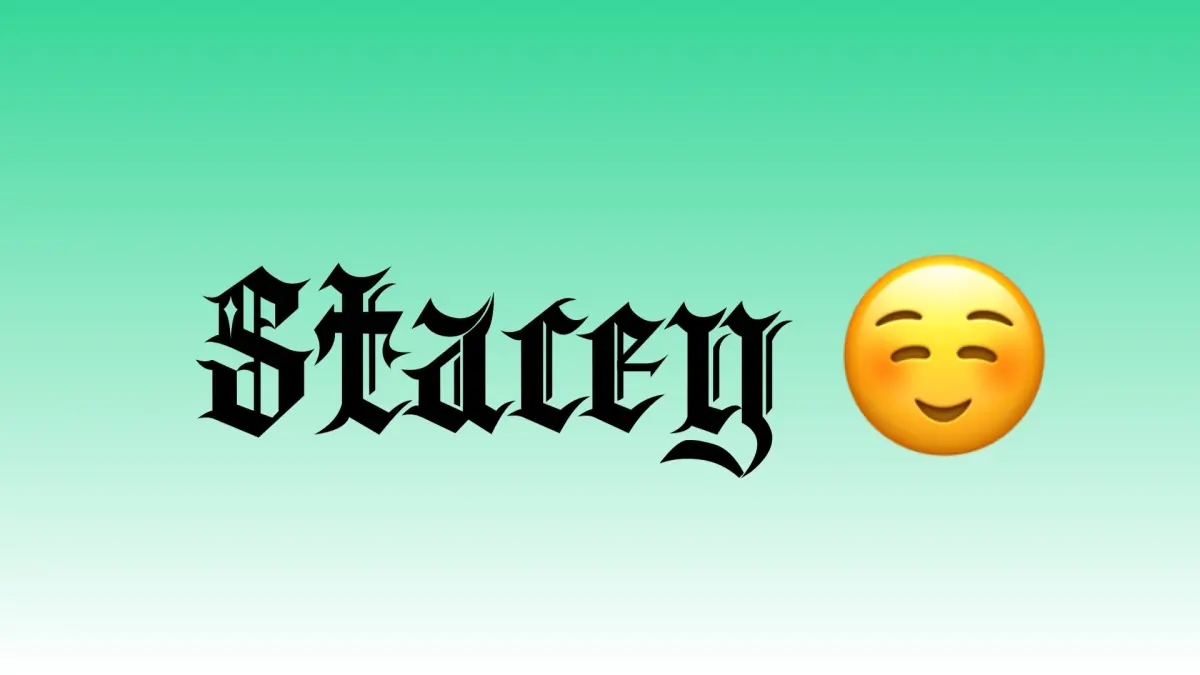 Stacey 🤍 cover