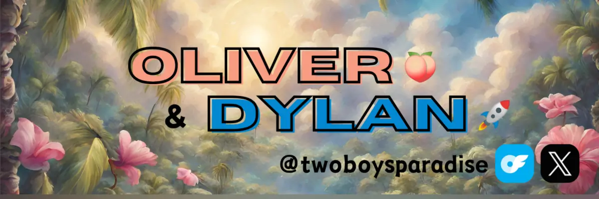 Oliver and Dylan - TwoBoysParadise header