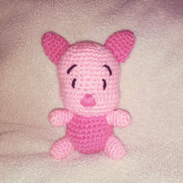 Crochet Piglet Amigurumi Plush From Winnie the Pooh