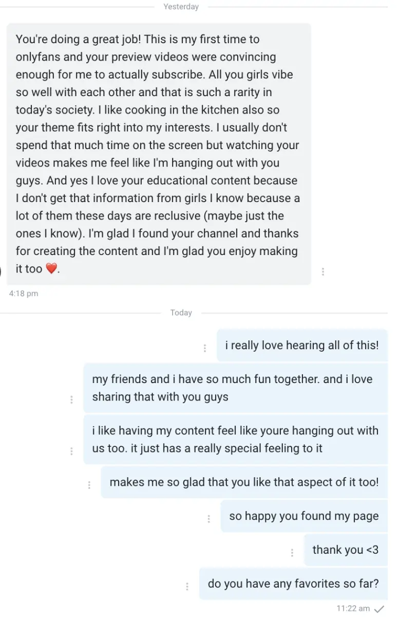 These kinds of DM's make my week 😇