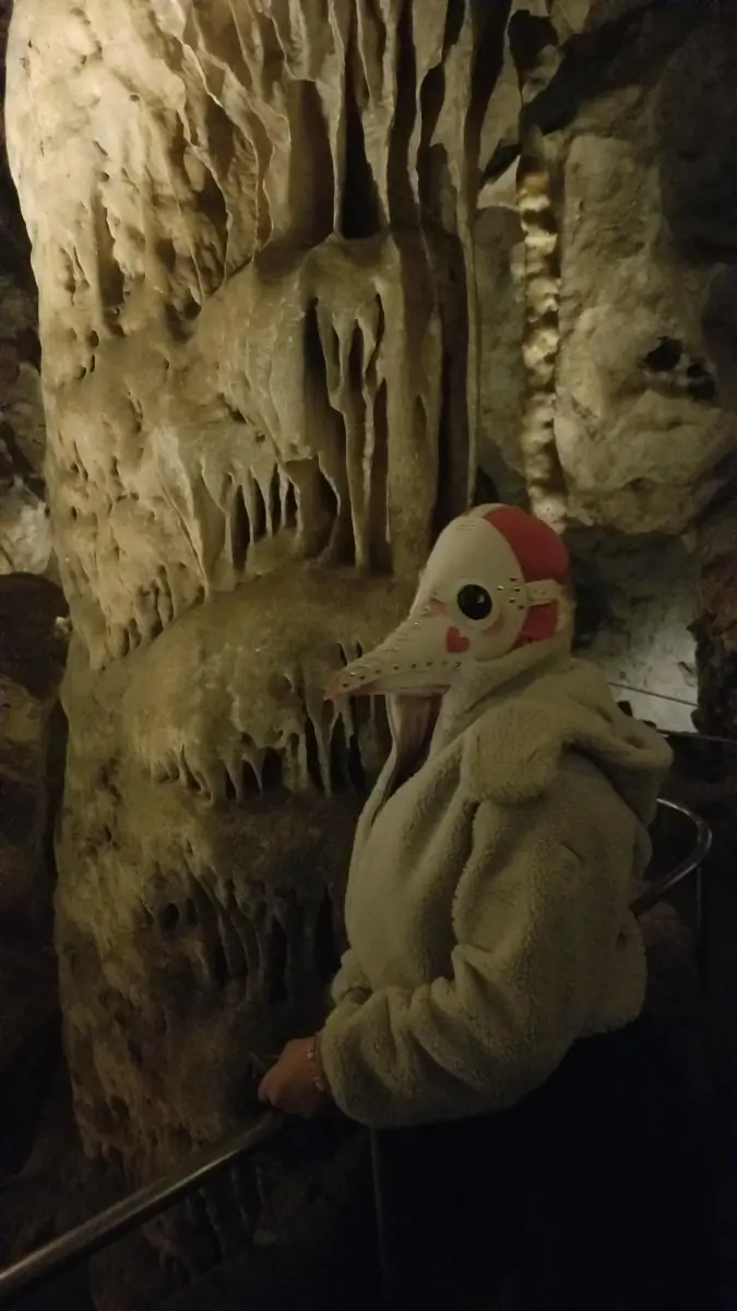 brought my mask cave exploring
