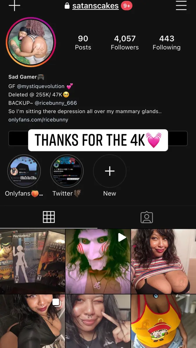 Thanks for the 4K💓 https://instagram.com/satanscakes?igshid=i3w1i5zxcjnn
