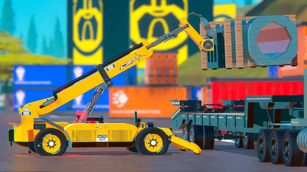 Heavy-Duty Telehandler Forklift