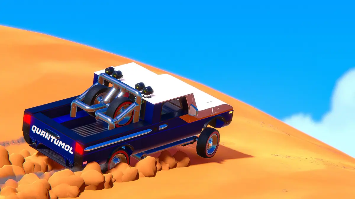 Blueberry. A small pickup truck inspired by the 1983 Toyota SR5.